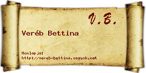 Veréb Bettina névjegykártya