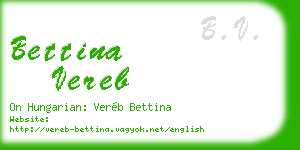 bettina vereb business card
